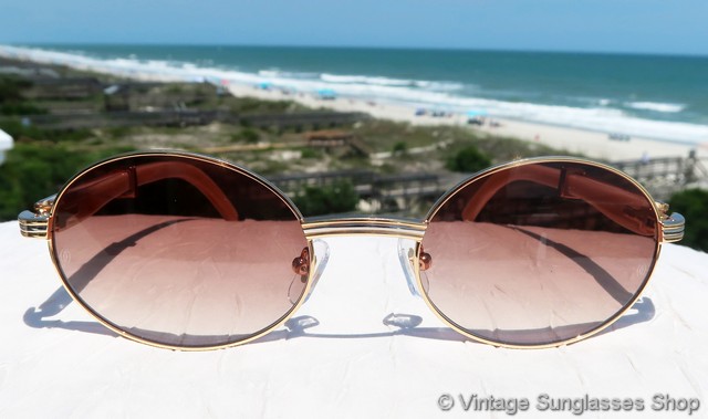 Cartier Giverny Sicier 135b Natural Horn Sunglasses